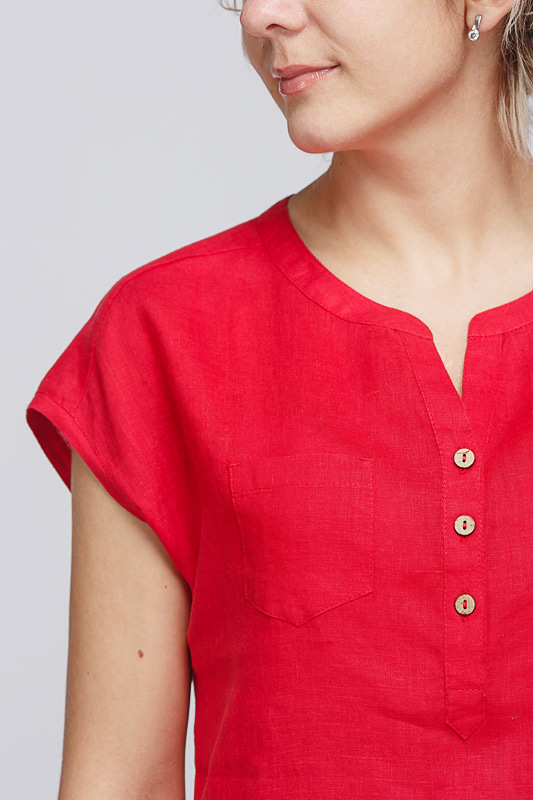 *2/165 блуза (красный, 46)